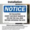 Signmission No Tailgating Every Car Must Badge In Or, 10 in W x Rectangle, Vinyl Decal OS-2PACK-NS-D-710-L-14883 - alternate 5